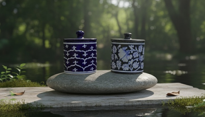 Midnight Motif Jar Duo