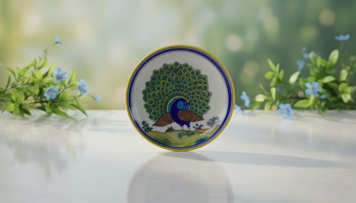 Royal Peacock Decorative Plate